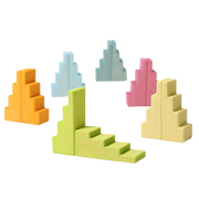 Stepped Roofs - Pastel